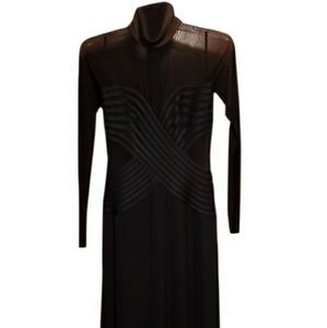 Lilly RUBIN black long sleeve long dress